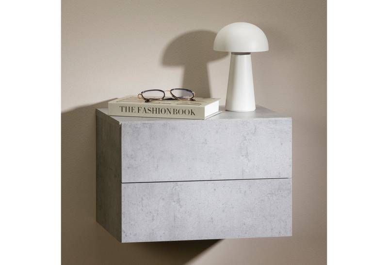 CARO-Möbel Nachtkommode ANNI, Hängender Nachttisch Wandregal mit zwei Schubladen Nachtkonsole CARO-Möbel Nachtkommode ANNI, Hängender Nachttisch Wandregal mit zwei Schubladen Nachtkonsole von CARO-Möbel