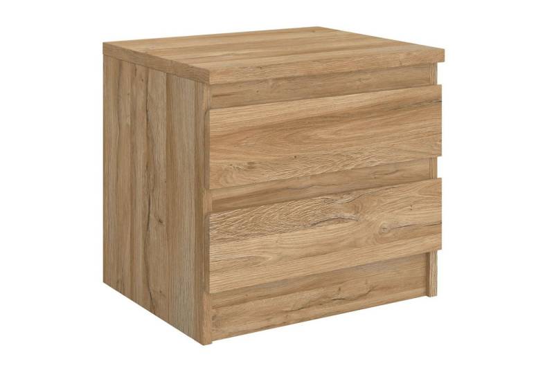 CARO-Möbel Nachtkommode ASTER, Nachttisch Nachtschrank Kommode Konsole Beistell grifflos 2 Schubladen von CARO-Möbel