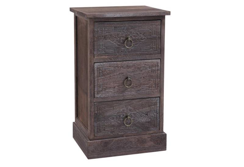 CARO-Möbel Nachtkommode ENZO, Nachttisch Nachtschrank für Boxspringbett Konsole Kommode Vintage Look von CARO-Möbel