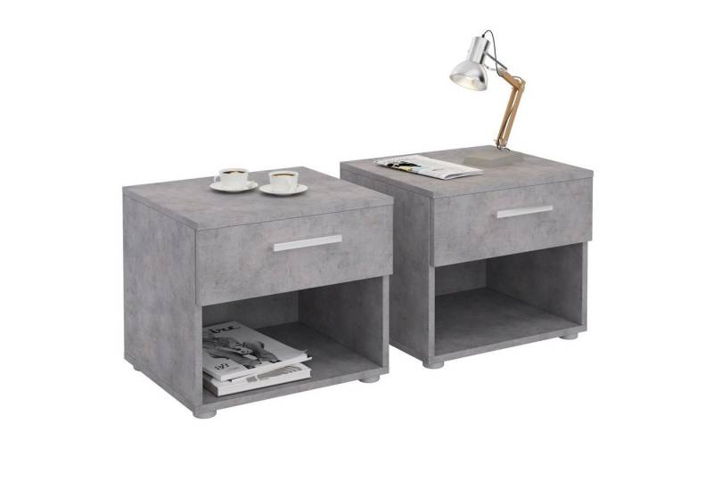 CARO-Möbel Nachtkommode MARY, Nachttisch Nachtschrank Nchtkommode 2er Set Kommode Schubladenkommode von CARO-Möbel