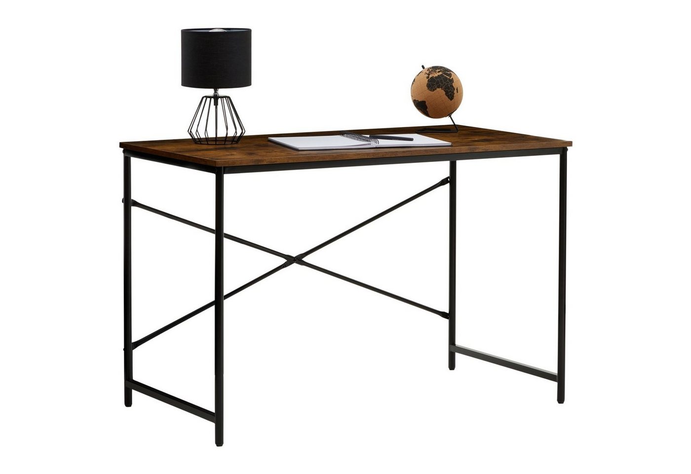 CARO-Möbel Schreibtisch IZEDA, Schreibtisch im Industrial Stil aus Metall und MDF Vintage großer Arbe von CARO-Möbel