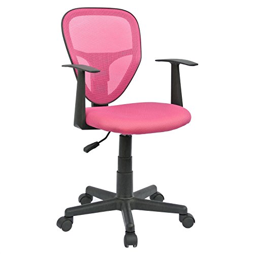 CARO-Möbel Schreibtischstuhl Kinderdrehstuhl Bürostuhl Drehstuhl Studio in pink rosa mit Armlehnen, höhenverstellbar von CARO-Möbel