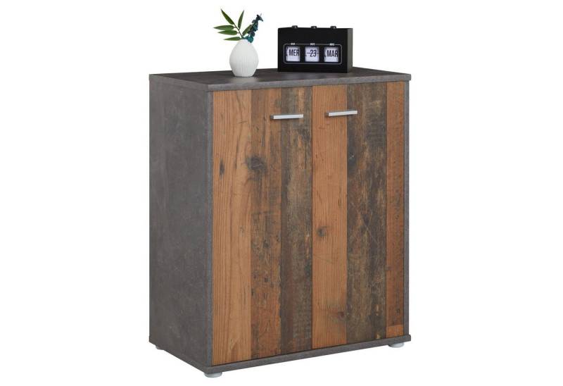 CARO-Möbel Schuhschrank LENNIS Schuhschrank Schuhkommode Aufbewahrung Flurkommode Diele Anrichte von CARO-Möbel