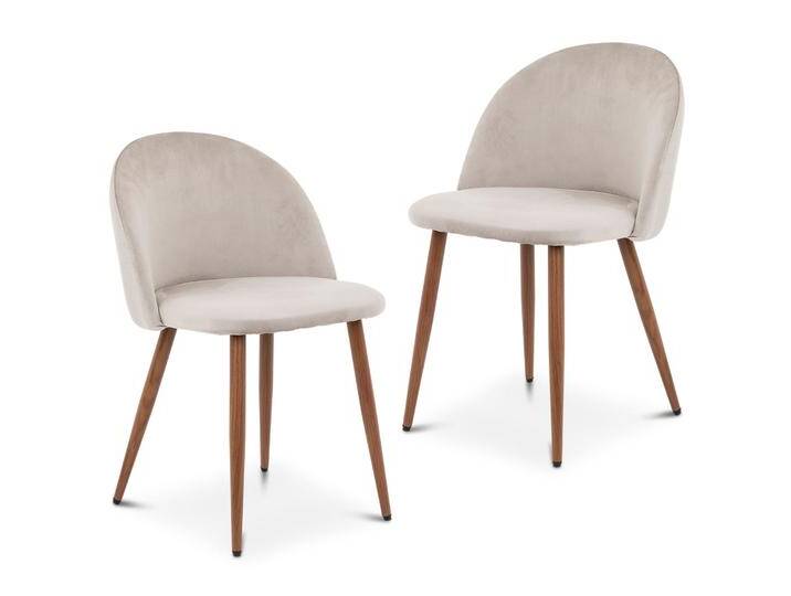 Esszimmerstühle NAVIA 2er Set – Beige von CARO-Möbel