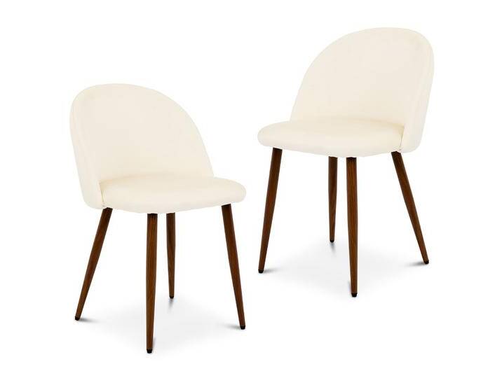 Esszimmerstühle NAVIA 2er Set – Cremeweiß Esszimmerstühle NAVIA 2er Set – Cremeweiß von CARO-Möbel