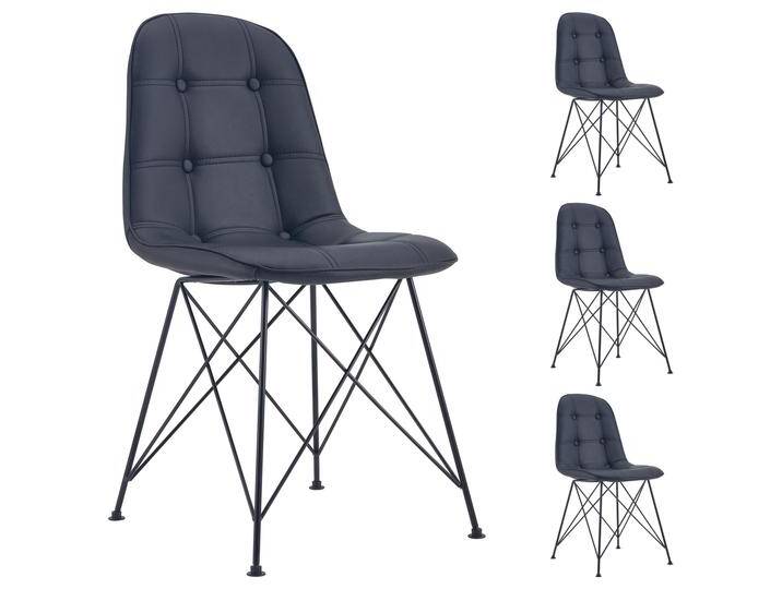 Esszimmerstuhl IMRAN im 4er Set in schwarz von CARO-Möbel