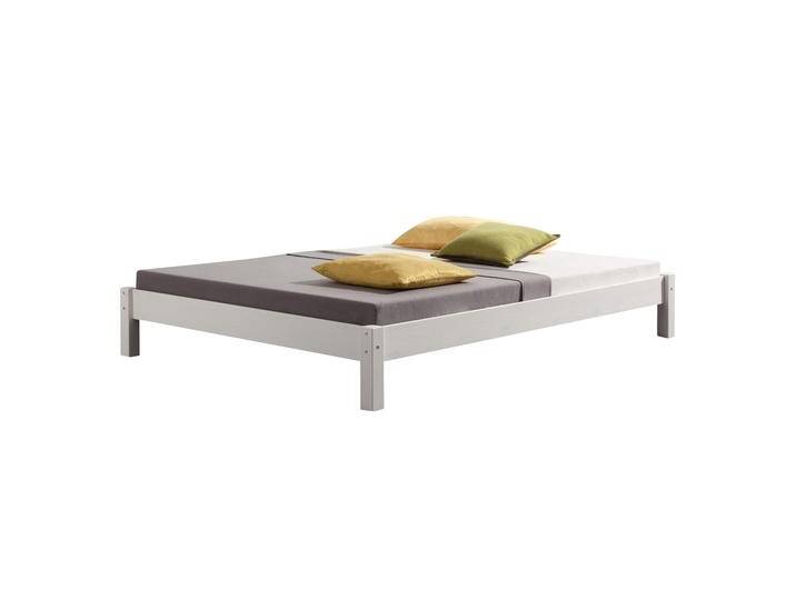 Futonbett TAIFUN aus Kiefer weiß in 140 x 200 cm von CARO-Möbel