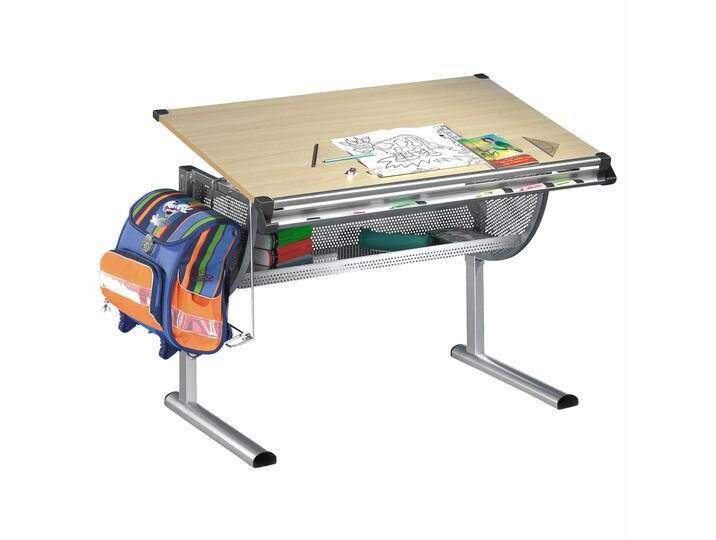 Kinderschreibtisch MARIO, höhenverstellbar in Buche Dekor Kinderschreibtisch MARIO, höhenverstellbar in Buche Dekor von CARO-Möbel