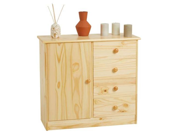 Kommode RONDO mit 4 Schubladen, Kiefer in natur Kommode RONDO mit 4 Schubladen, Kiefer in natur von CARO-Möbel