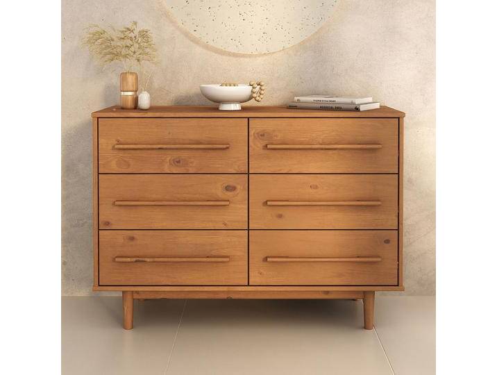 Kommode TECCA aus Massivholz mit 6 Schubladen – Eiche farben Kommode TECCA aus Massivholz mit 6 Schubladen – Eiche farben von CARO-Möbel