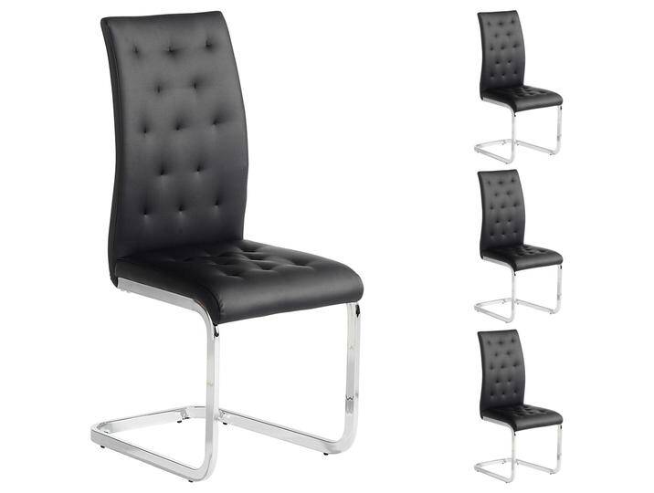 Schwingstuhl CHLOE im 4er Set in schwarz von CARO-Möbel
