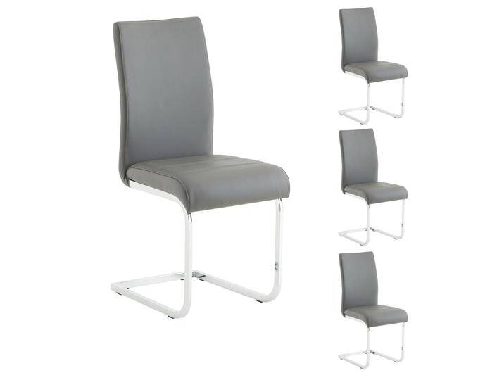 Schwingstuhl LETICIA im 4er Set in grau von CARO-Möbel