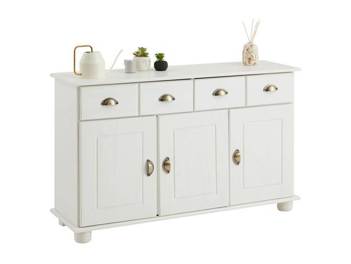 Sideboard COLMAR, Kiefer massiv weiß von CARO-Möbel