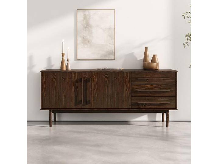 Sideboard TECCA mit 2 Türen & 3 Schubladen aus Massivholz - Nussbaum farben Sideboard TECCA mit 2 Türen & 3 Schubladen aus Massivholz - Nussbaum farben von CARO-Möbel