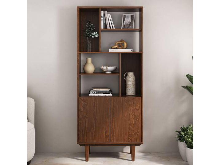 Wohnzimmerschrank SIMONA aus Massivholz mit offenen Fächern – Kastanie farben Wohnzimmerschrank SIMONA aus Massivholz mit offenen Fächern – Kastanie farben von CARO-Möbel