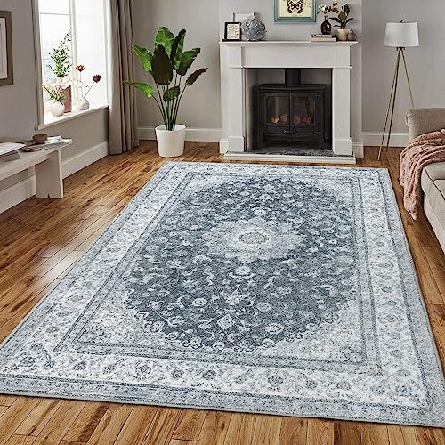 CAROMIO rutschfeste Rückseite Abstrakter Waschbarer Teppich Wasser und Schmutzabweisender Teppiche Extra Groß Teppich Wohnzimmer für Schlafzimmer 200 x 290 cm Dunkelgrau CAROMIO rutschfeste Rückseite Abstrakter Waschbarer Teppich Wasser und Schmutzabweisender Teppiche Extra Groß Teppich Wohnzimmer für Schlafzimmer 200 x 290 cm Dunkelgrau von CAROMIO