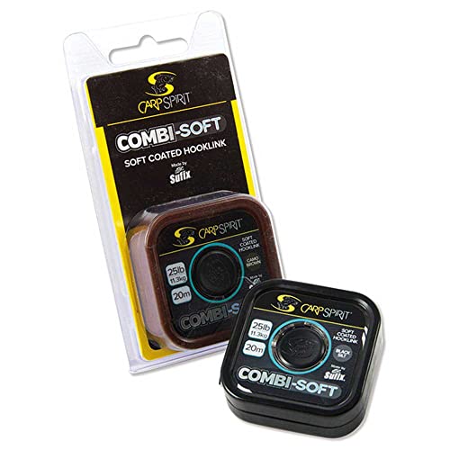 CARP SPIRIT Vorfachgeflecht Combi Soft Brown – 20 m von CARP SPIRIT