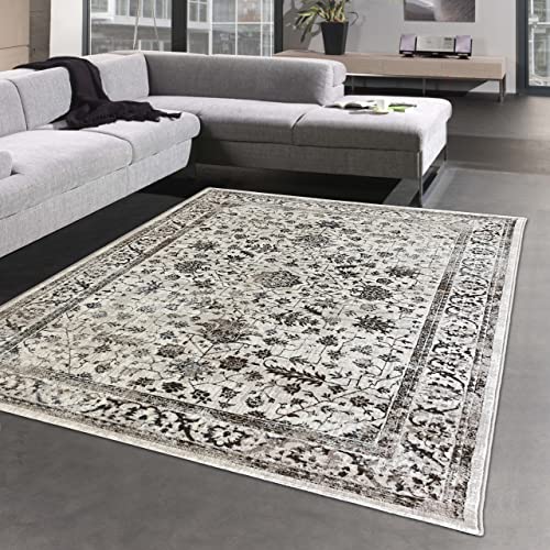 Dezenter Orientteppich mit Pflanzen Verzierungen & Ornamenten in Creme, 160 x 230 cm Dezenter Orientteppich mit Pflanzen Verzierungen & Ornamenten in Creme, 160 x 230 cm von CARPETIA