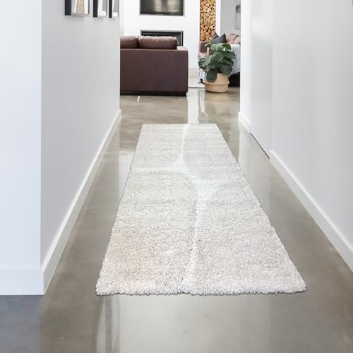 CARPETIA Hochflor Teppich Wohnzimmer Schlafzimmer Sofa-Bereich flauschig modern weich pflegeleicht strapazierfähig edel hochwertig Designer-Optik Creme 80 x 150 cm CARPETIA Hochflor Teppich Wohnzimmer Schlafzimmer Sofa-Bereich flauschig modern weich pflegeleicht strapazierfähig edel hochwertig Designer-Optik Creme 80 x 150 cm von CARPETIA