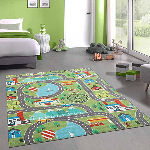 CARPETIA Kinder Spielmatte mit Blick auf die Stadt in der Natur in grün Größe 200 cm Quadrat CARPETIA Kinder Spielmatte mit Blick auf die Stadt in der Natur in grün Größe 200 cm Quadrat von CARPETIA
