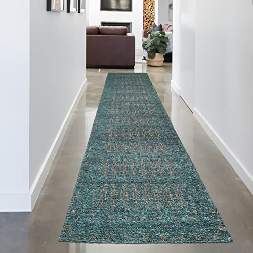CARPETIA Teppich Läufer Flur Exotisch Orientalisches Muster Hautsympathisch Schadstofffrei | Petrol Gold, 80 x 300 cm CARPETIA Teppich Läufer Flur Exotisch Orientalisches Muster Hautsympathisch Schadstofffrei | Petrol Gold, 80 x 300 cm von CARPETIA