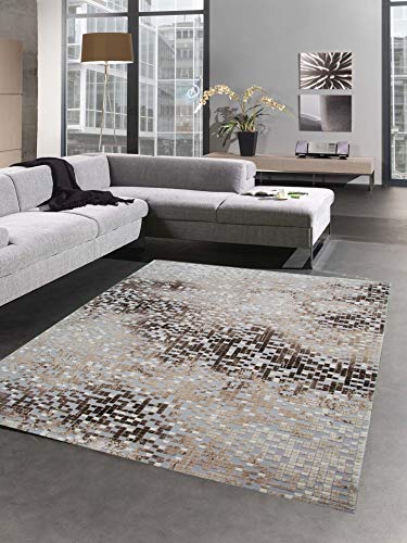 CARPETIA Teppich modern Wohnzimmer Teppich Mosaik grau braun beige Größe 80x150 cm CARPETIA Teppich modern Wohnzimmer Teppich Mosaik grau braun beige Größe 80x150 cm von CARPETIA