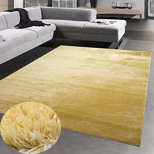 CARPETIA Wohnzimmer Shaggy Teppich Flokati weicher Hochflor - Gold Größe 120x170 cm von CARPETIA