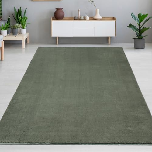 CARPETIA Wohnzimmer Teppich in Grün - Komfort mit flauschigem Uni Design Größe 120 x 160 cm CARPETIA Wohnzimmer Teppich in Grün - Komfort mit flauschigem Uni Design Größe 120 x 160 cm von CARPETIA