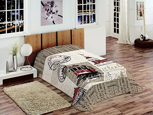 Decke Kinderdecke Tagesdecke Wohndecke Istanbul Taupe braun Größe 155x215 cm Decke Kinderdecke Tagesdecke Wohndecke Istanbul Taupe braun Größe 155x215 cm von CARPETIA