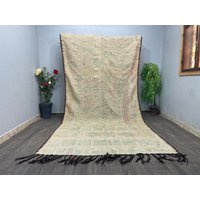 Boho Dekor Küche, Großer Wollteppich Wohnzimmer, Teppich Für Schlafzimmer, Beni Ourain 200x300 Handgemacht von CARPETSABDELHADI