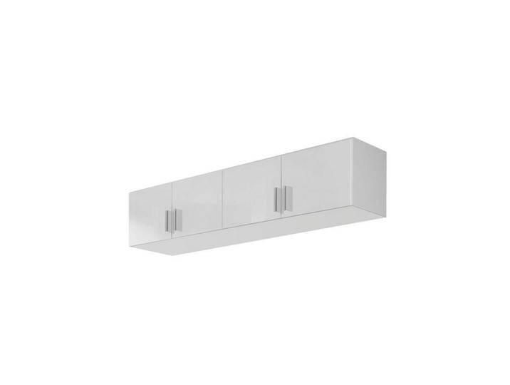 Carryhome AUFSATZSCHRANK, Weiß, Weiß Hochglanz, Kunststoff, 181x39x54 cm, Blauer Engel, Goldenes M, Made in Germany, Schlafzimmer, Kleiderschränke, von CARRYHOME