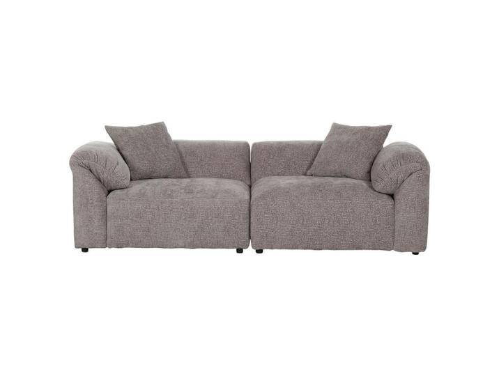 Carryhome BIGSOFA, Braun, 2-Sitzer, Füllung: Polyester, 228x66x111 cm, Stoffauswahl, Rücken echt, Wohnzimmer, Sofas & Couches, Sofas, Bigsofas von CARRYHOME