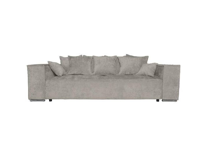 Carryhome BIGSOFA, Creme, 3-Sitzer, Füllung: Schaumstoff, 256x68x122 cm, Liegefunktion, Schlafen auf Sitzhöhe, Rücken echt, Wohnzimmer, Sofas & von CARRYHOME
