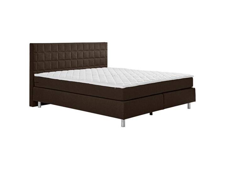Carryhome BOXSPRINGBETT, Braun, H4, 7-Zonen, Höhe ca. 17 cm, 140x200 cm, Topper durchgehend, Matratze in verschiedenen Härtegraden erhältlich, von CARRYHOME
