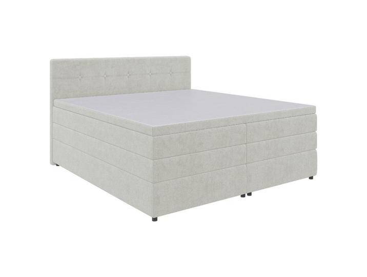 Carryhome BOXSPRINGBETT, Creme, H3, Höhe ca. 18 cm, 200x200 cm, gepolstertes Kopfteil, Topper durchgehend, in verschiedenen Größen erhältlich, Carryhome BOXSPRINGBETT, Creme, H3, Höhe ca. 18 cm, 200x200 cm, gepolstertes Kopfteil, Topper durchgehend, in verschiedenen Größen erhältlich, von CARRYHOME