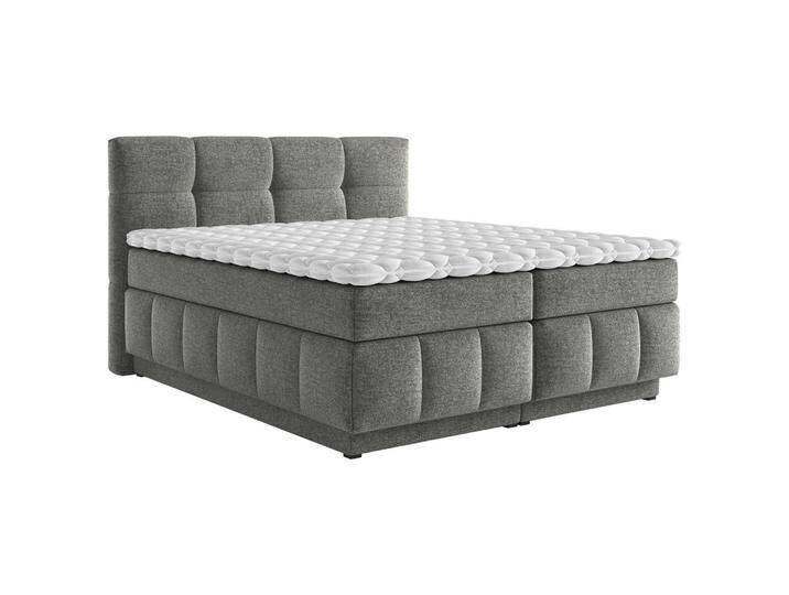 Carryhome BOXSPRINGBETT, Dunkelgrau, H3 + H4, 7-Zonen, Höhe ca. 18 cm, 160x200 cm, Topper durchgehend, Wendematratze mit unterschiedlichen Carryhome BOXSPRINGBETT, Dunkelgrau, H3 + H4, 7-Zonen, Höhe ca. 18 cm, 160x200 cm, Topper durchgehend, Wendematratze mit unterschiedlichen von CARRYHOME