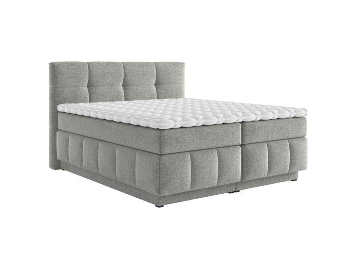 Carryhome BOXSPRINGBETT, Grau, H3 + H4, 7-Zonen, Höhe ca. 18 cm, 180x200 cm, Topper durchgehend, Wendematratze mit unterschiedlichen Härtegraden, in Carryhome BOXSPRINGBETT, Grau, H3 + H4, 7-Zonen, Höhe ca. 18 cm, 180x200 cm, Topper durchgehend, Wendematratze mit unterschiedlichen Härtegraden, in von CARRYHOME
