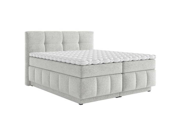 Carryhome BOXSPRINGBETT, Hellgrau, H3 + H4, 7-Zonen, Höhe ca. 18 cm, 180x200 cm, Topper durchgehend, Wendematratze mit unterschiedlichen Härtegraden, Carryhome BOXSPRINGBETT, Hellgrau, H3 + H4, 7-Zonen, Höhe ca. 18 cm, 180x200 cm, Topper durchgehend, Wendematratze mit unterschiedlichen Härtegraden, von CARRYHOME