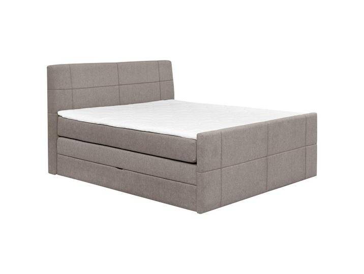 Carryhome BOXSPRINGBETT, Taupe, H2 + H3, 7-Zonen, Höhe ca. 18 cm, 160x200 cm, Topper durchgehend, Wendematratze mit unterschiedlichen Härtegraden, in von CARRYHOME