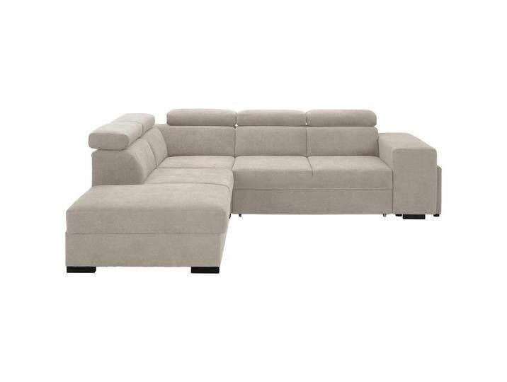 Carryhome ECKSOFA, Beige, Buche, massiv, 4-Sitzer, Ottomane links, L-Form, 283x244 cm, Liegefunktion, seitenverkehrt erhältlich, Schlafen auf Carryhome ECKSOFA, Beige, Buche, massiv, 4-Sitzer, Ottomane links, L-Form, 283x244 cm, Liegefunktion, seitenverkehrt erhältlich, Schlafen auf von CARRYHOME