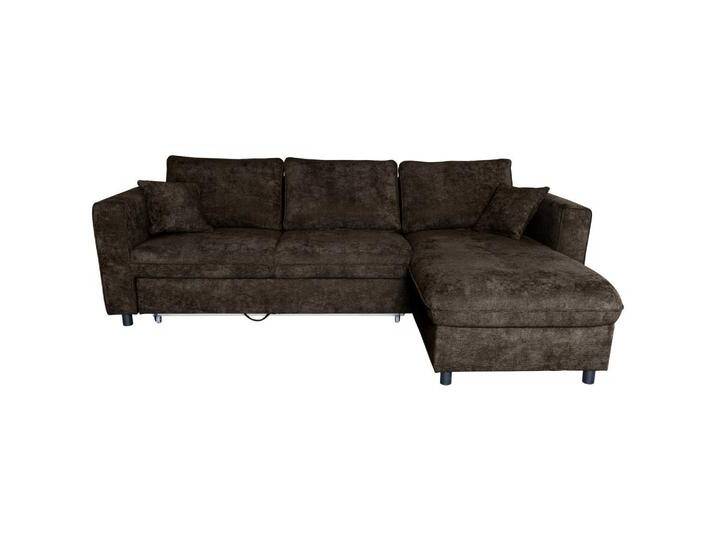 Carryhome ECKSOFA, Dunkelbraun, 4-Sitzer, Füllung: Schaumstoff, seitenverkehrt montierbar, L-Form, 252x162 cm, Liegefunktion, Schlafen auf Sitzhöhe, Carryhome ECKSOFA, Dunkelbraun, 4-Sitzer, Füllung: Schaumstoff, seitenverkehrt montierbar, L-Form, 252x162 cm, Liegefunktion, Schlafen auf Sitzhöhe, von CARRYHOME
