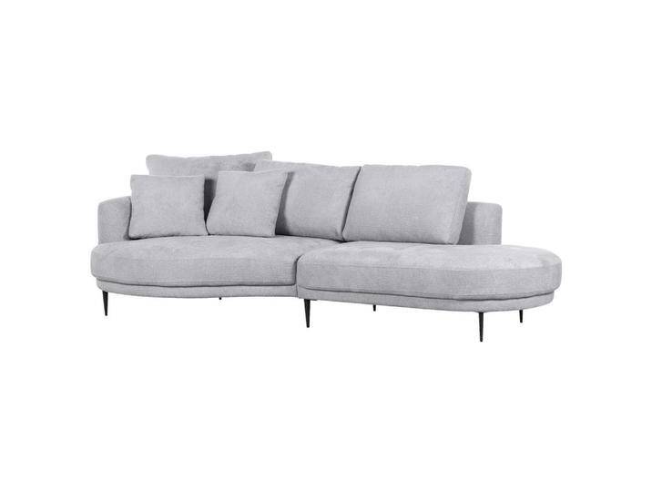 Carryhome ECKSOFA, Grau, 2-3-Sitzer, Füllung: Polyetherschaumkern, Ottomane links, organische Form, 275x140 cm, Stoffauswahl, seitenverkehrt Carryhome ECKSOFA, Grau, 2-3-Sitzer, Füllung: Polyetherschaumkern, Ottomane links, organische Form, 275x140 cm, Stoffauswahl, seitenverkehrt von CARRYHOME