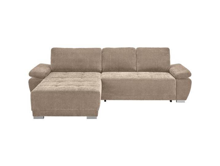 Carryhome ECKSOFA, Graubraun, Buche, massiv, 3-Sitzer, Füllung: Schaumstoff, Ottomane links, seitenverkehrt montierbar, L-Form, 293x187 cm, Carryhome ECKSOFA, Graubraun, Buche, massiv, 3-Sitzer, Füllung: Schaumstoff, Ottomane links, seitenverkehrt montierbar, L-Form, 293x187 cm, von CARRYHOME