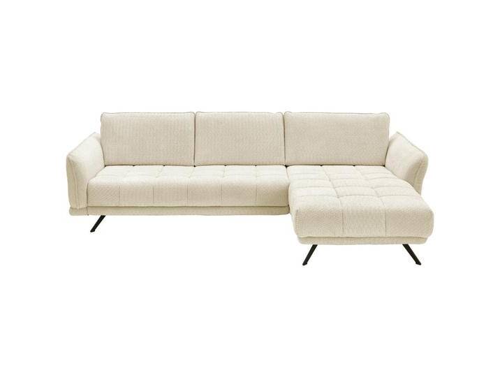 Carryhome ECKSOFA, Natur, 3-Sitzer, Ottomane rechts, L-Form, 285x178 cm, Fußauswahl, Stoffauswahl, seitenverkehrt erhältlich, Hocker Rücken echt, von CARRYHOME