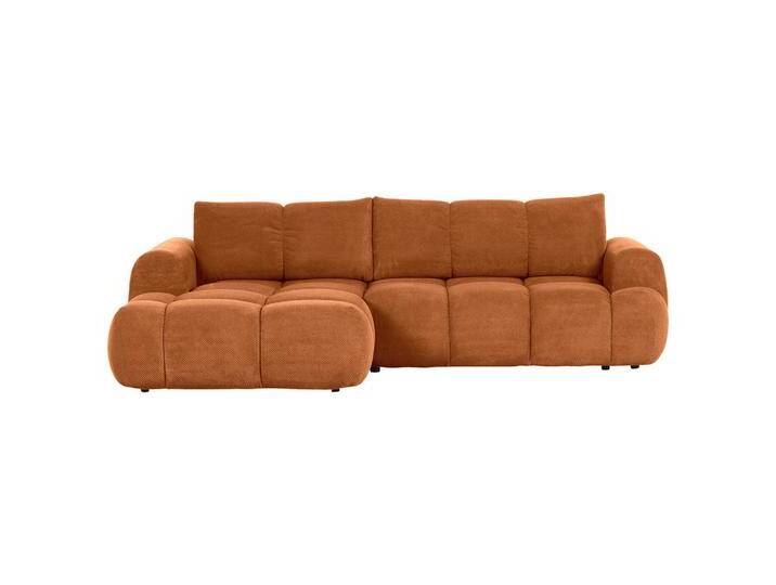 Carryhome ECKSOFA, Rost, 2-3-Sitzer, Füllung: Polyetherschaumkern, Ottomane links, L-Form, 274x174 cm, Liegefunktion, seitenverkehrt erhältlich, von CARRYHOME