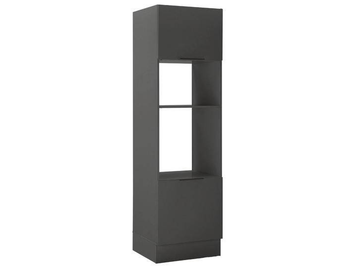 Carryhome GERÄTEUMBAUSCHRANK Multan, Graphit, Metall, 1 Fächer, einzeln stellbar, 60x211x57 cm, individuell planbar, Küchen, Küchenmöbel, von CARRYHOME