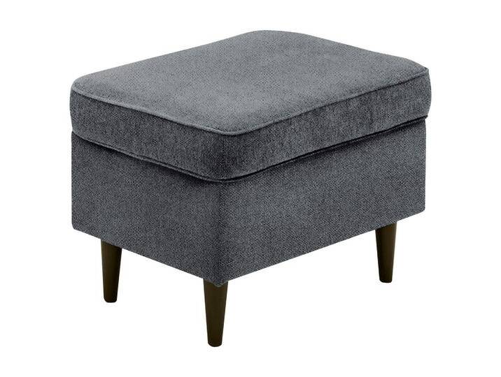 Carryhome HOCKER, Anthrazit, Schwarz, Buche, massiv, rechteckig, 63x43x42 cm, Stoffauswahl, Stühle von CARRYHOME