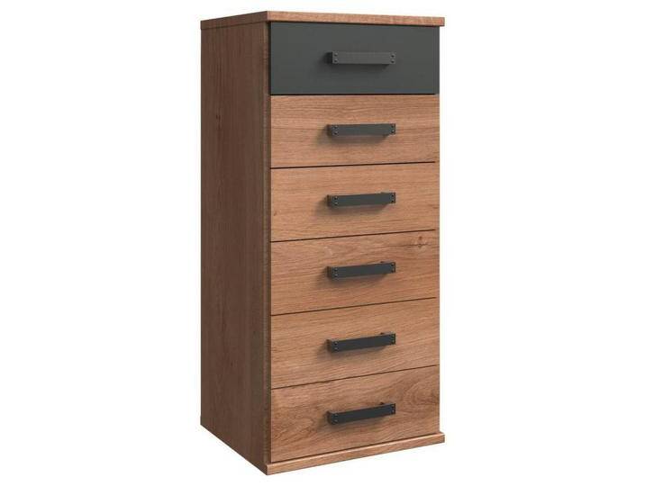 Carryhome KOMMODE, Plankeneiche, Kunststoff, 6 Schubladen, 46x103x40 cm, Made in Germany, Beimöbel erhältlich, in verschiedenen Größen erhältlich, von CARRYHOME
