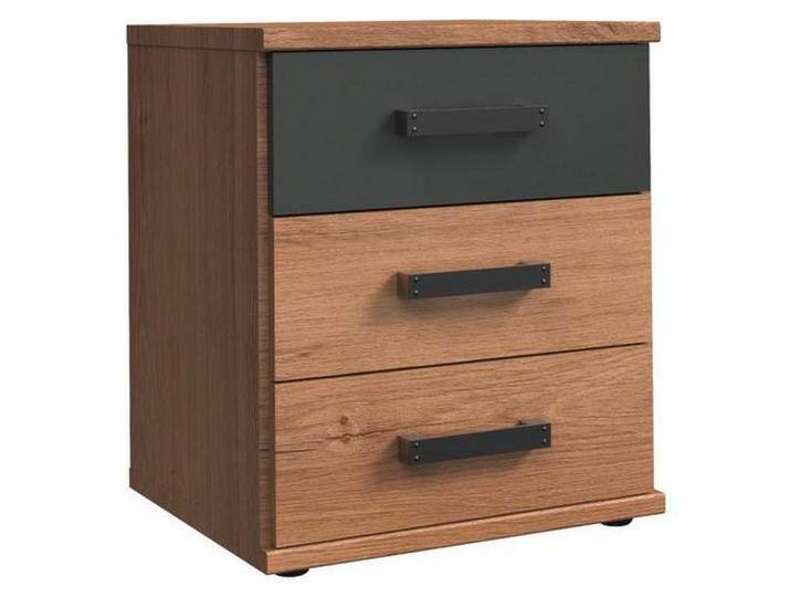 Carryhome NACHTSCHRANK, Plankeneiche, Kunststoff, 3 Schubladen, 46x55x40 cm, Made in Germany, umfangreiches Zubehör erhältlich, Schlafzimmer, Carryhome NACHTSCHRANK, Plankeneiche, Kunststoff, 3 Schubladen, 46x55x40 cm, Made in Germany, umfangreiches Zubehör erhältlich, Schlafzimmer, von CARRYHOME