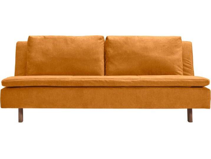 Carryhome SCHLAFSOFA, Currygelb, Eiche, massiv, 3-Sitzer, Füllung: Polyester, 205x85x98 cm, Made in Germany, Typenauswahl, Bettkasten erhältlich, Carryhome SCHLAFSOFA, Currygelb, Eiche, massiv, 3-Sitzer, Füllung: Polyester, 205x85x98 cm, Made in Germany, Typenauswahl, Bettkasten erhältlich, von CARRYHOME